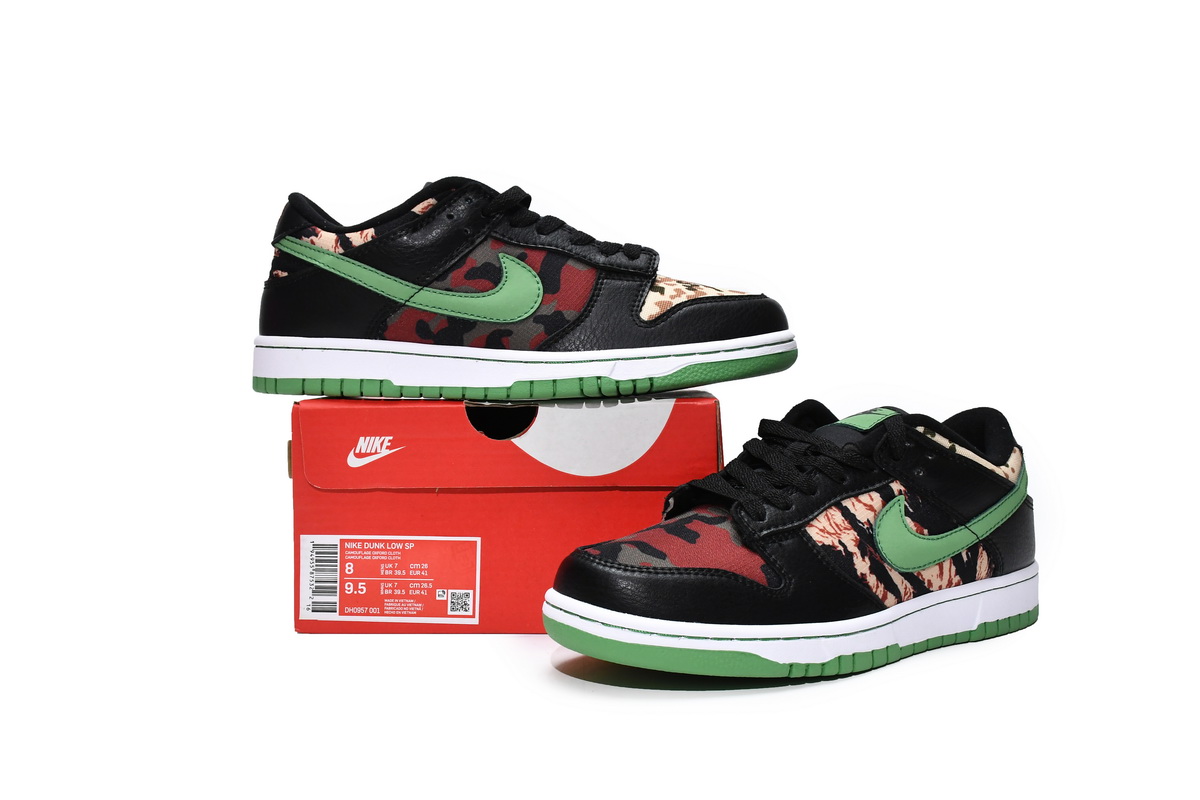 Nike SB Dunk Low Black CamouFlage   DH0597-001