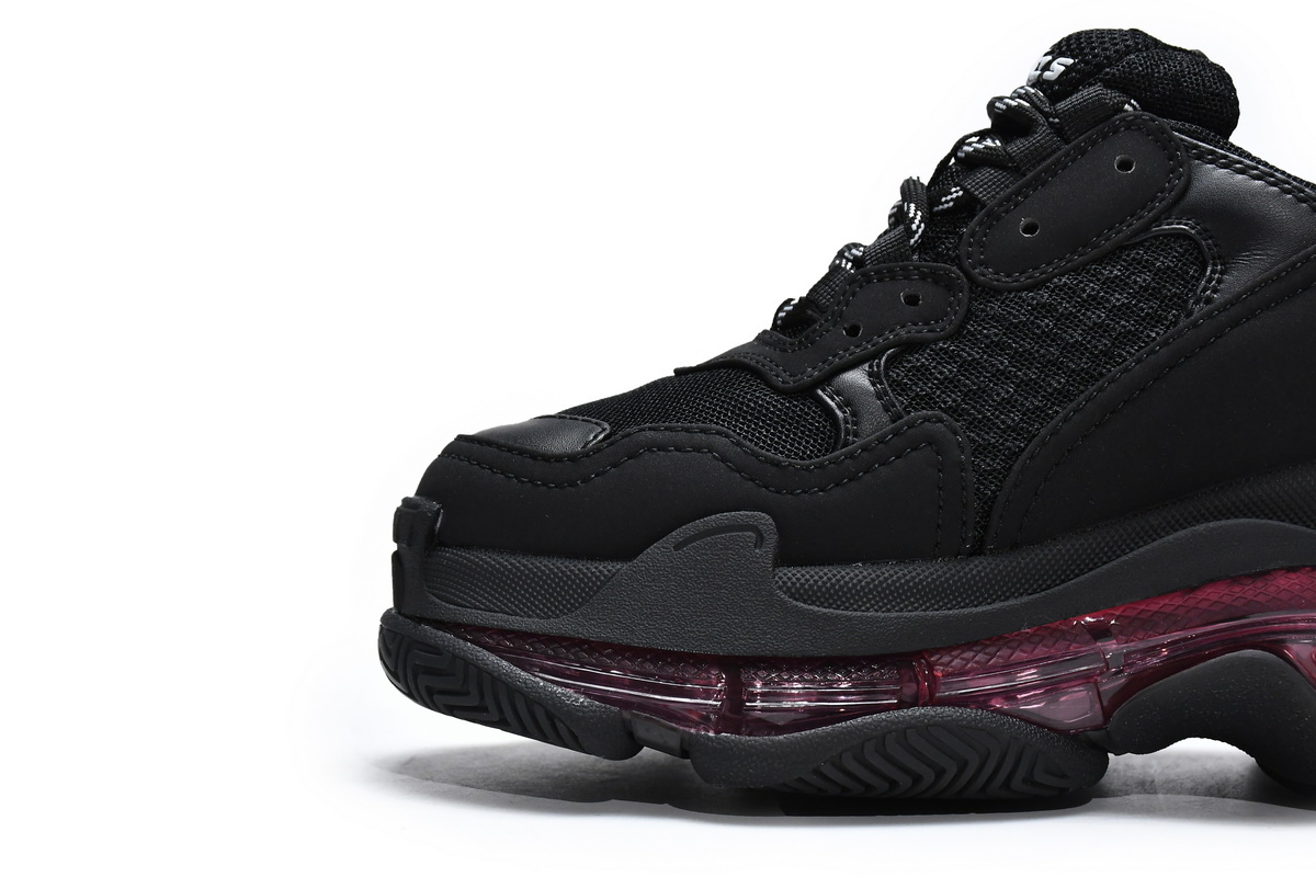 Ba***ci*ga Triple S Black Claret Red  544351 W0901 9011