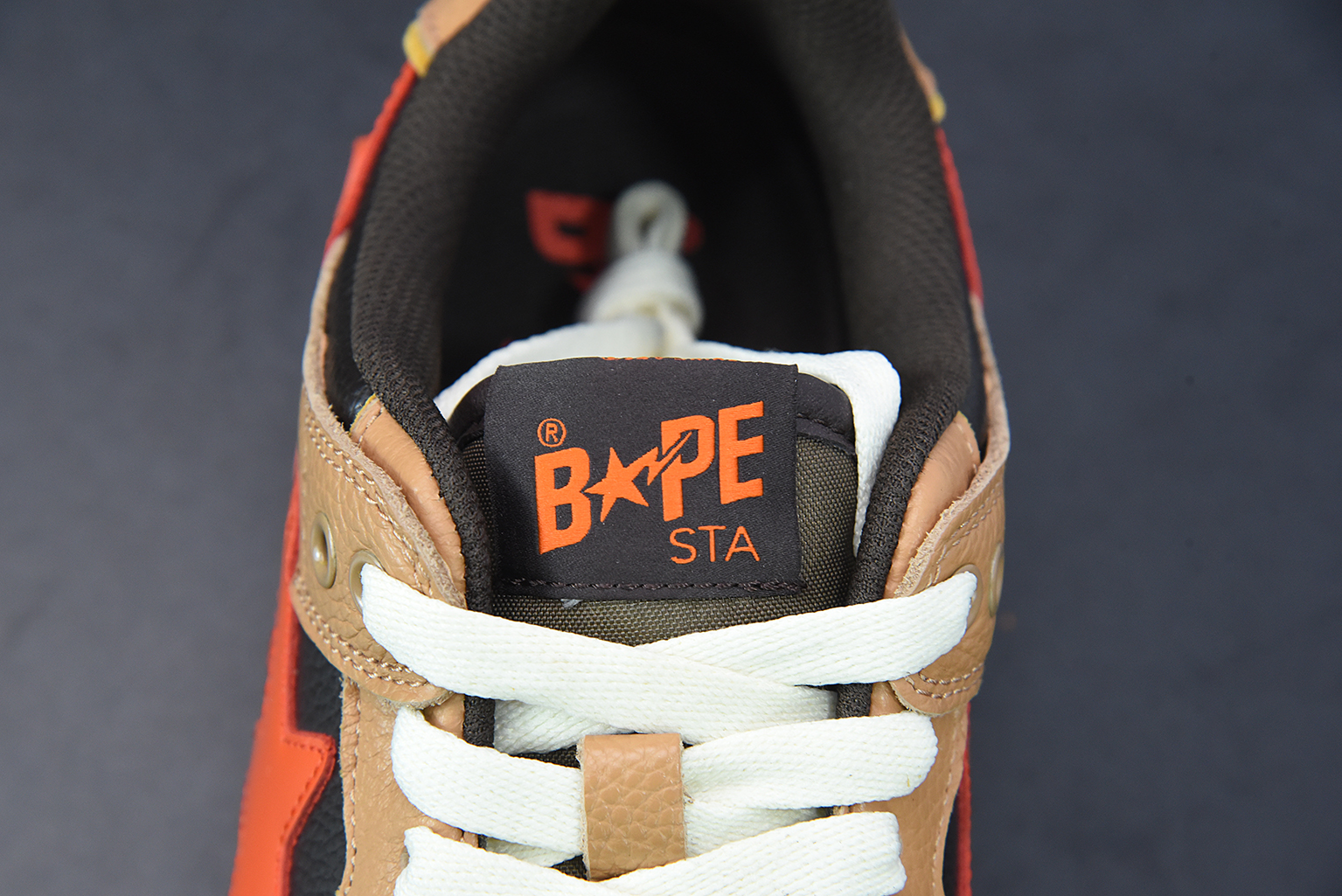 A Bathing Ape Bape SK8 Sta Brown Orange 1G70191034