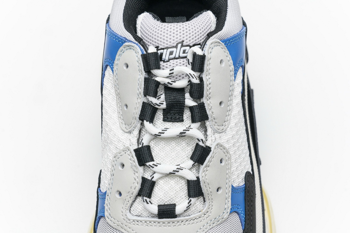Ba***ci*ga Triple S Black Grey Blue  541624 W06E2 7080