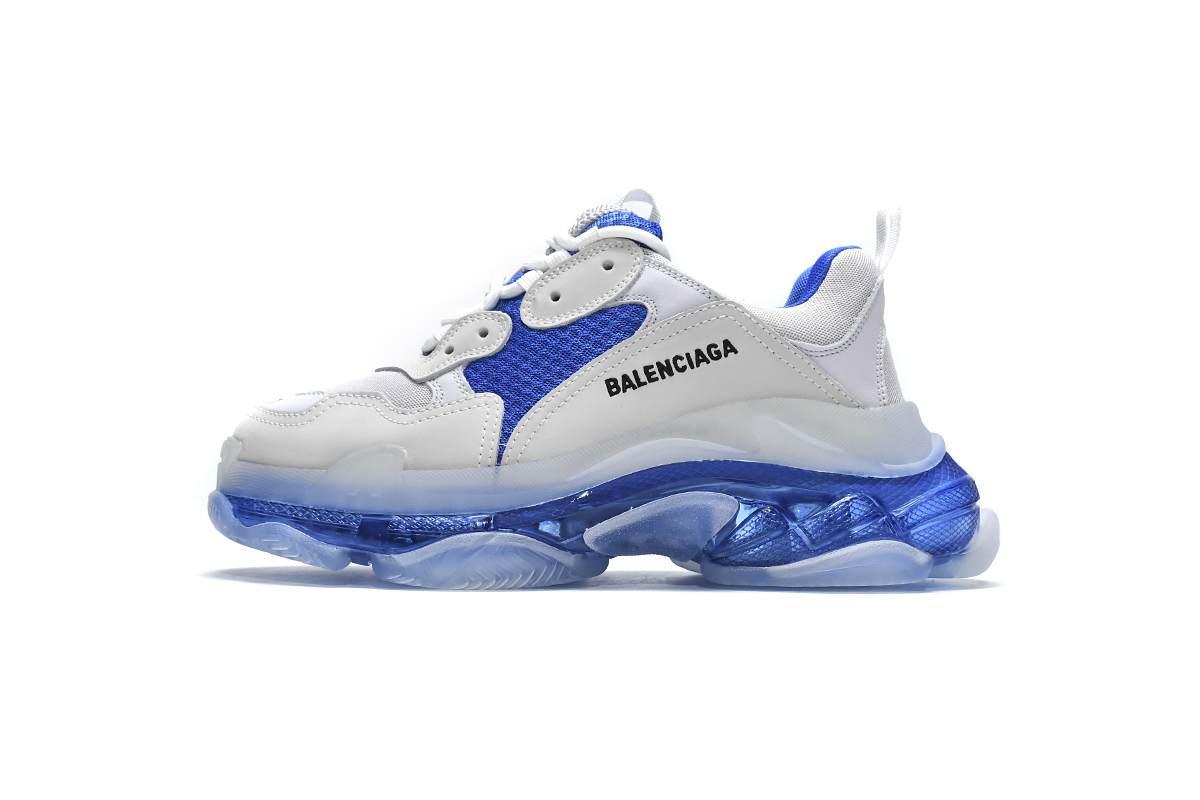 Ba***ci*ga Triple S Grey Blue  541624 W090N 9169