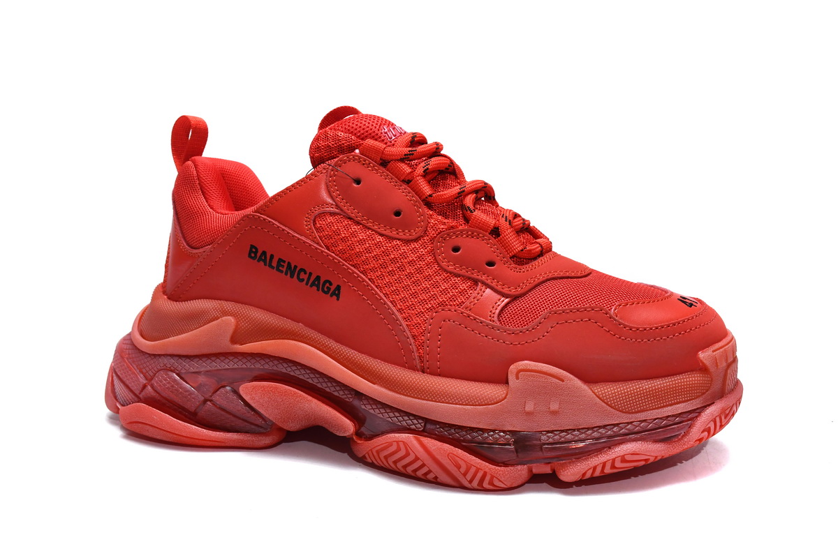 Ba***ci*ga Triple S Dark Red   541624 W09O1 6500