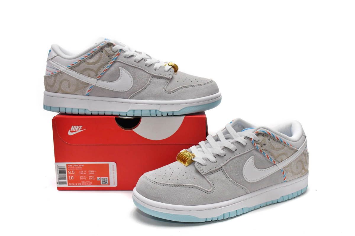 Nike Dunk Low Barber Shop - Grey   DH7614-500