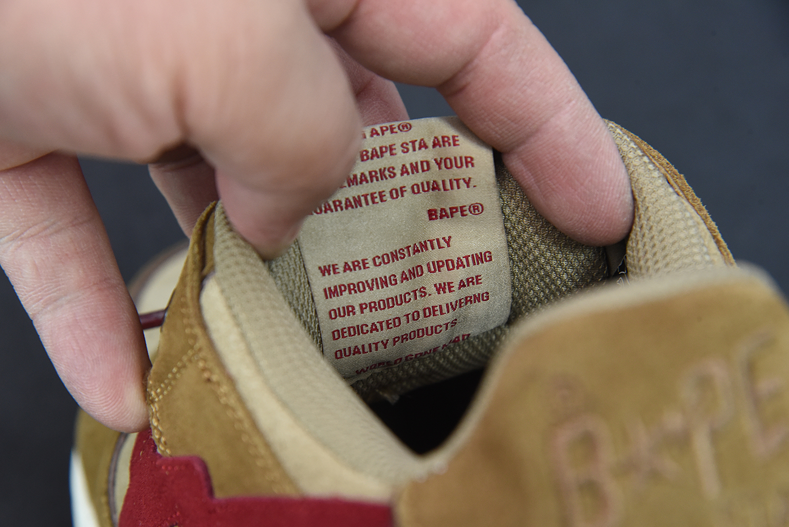 A Bathing Ape Sk8 Sta Wheat Red 1G801009I