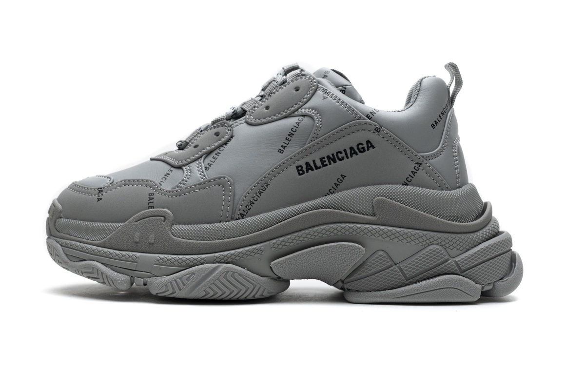 Ba***ci*ga Triple S Grey Black  536737 W2FA1 1210