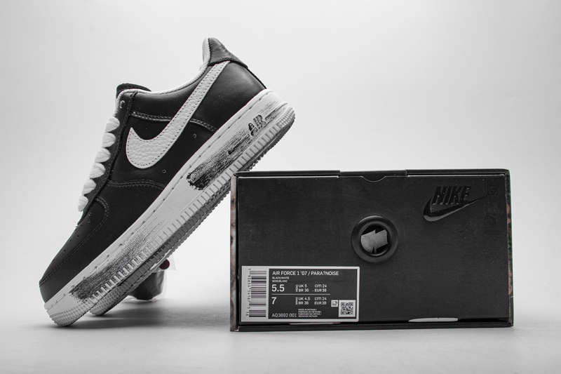 PEACEMINUSONE X Nike Air Force 1 Low Black White   AQ3692-001