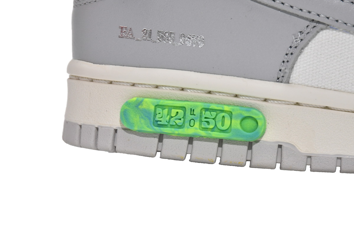 OFF WHITE x Nike Dunk SB Low The 50 NO42  DM1602-117