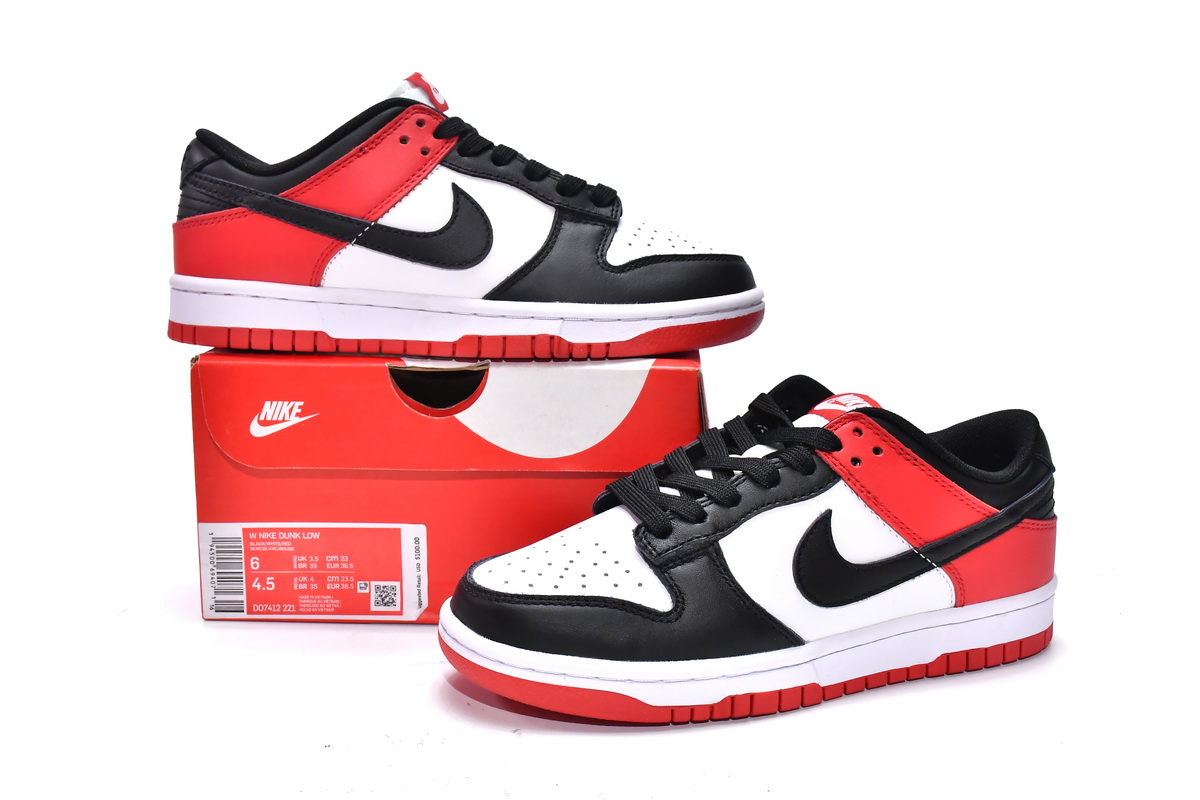 Nike Dunk Low Black Red  DO7412-221