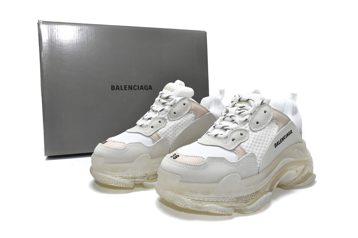 Ba***ci*ga Triple S White   544351 W09E1 9000