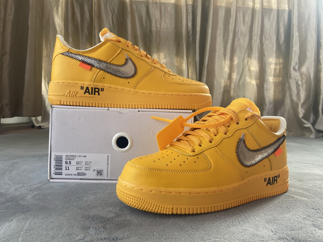 Off-White x Nike Air Force 1 Low University Gold DD1876-700