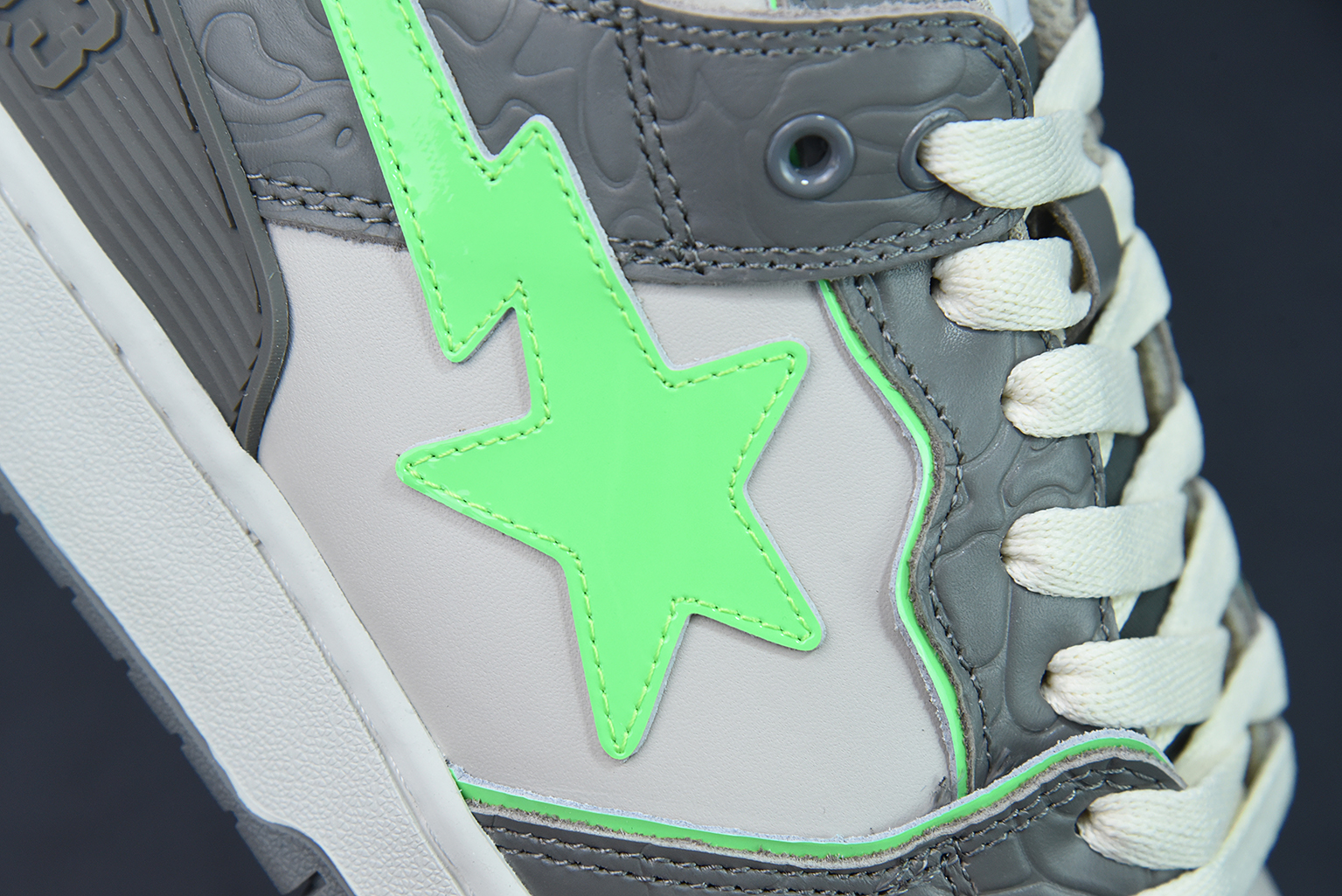 A Bathing Ape Bape SK8 Sta Grey Green 1G70191034