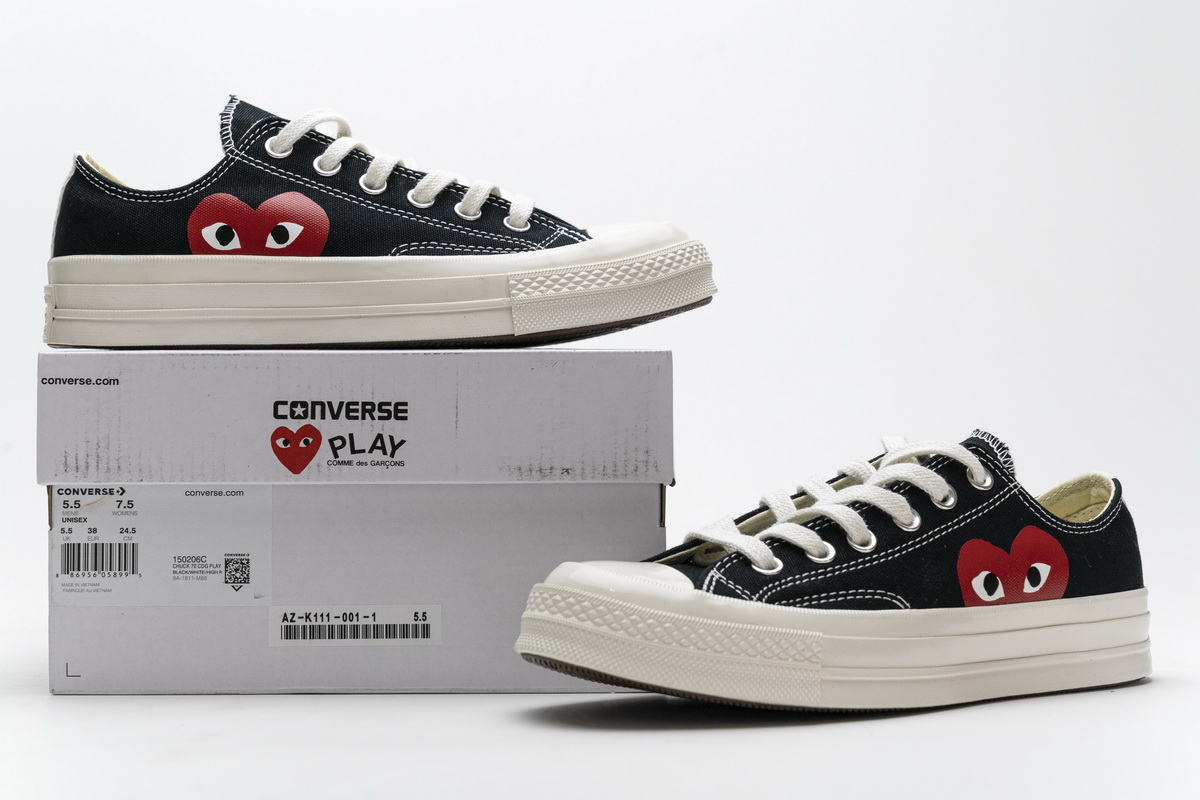 CDG Play x Converse Chuck Taylor All Star 70 OX   150206C