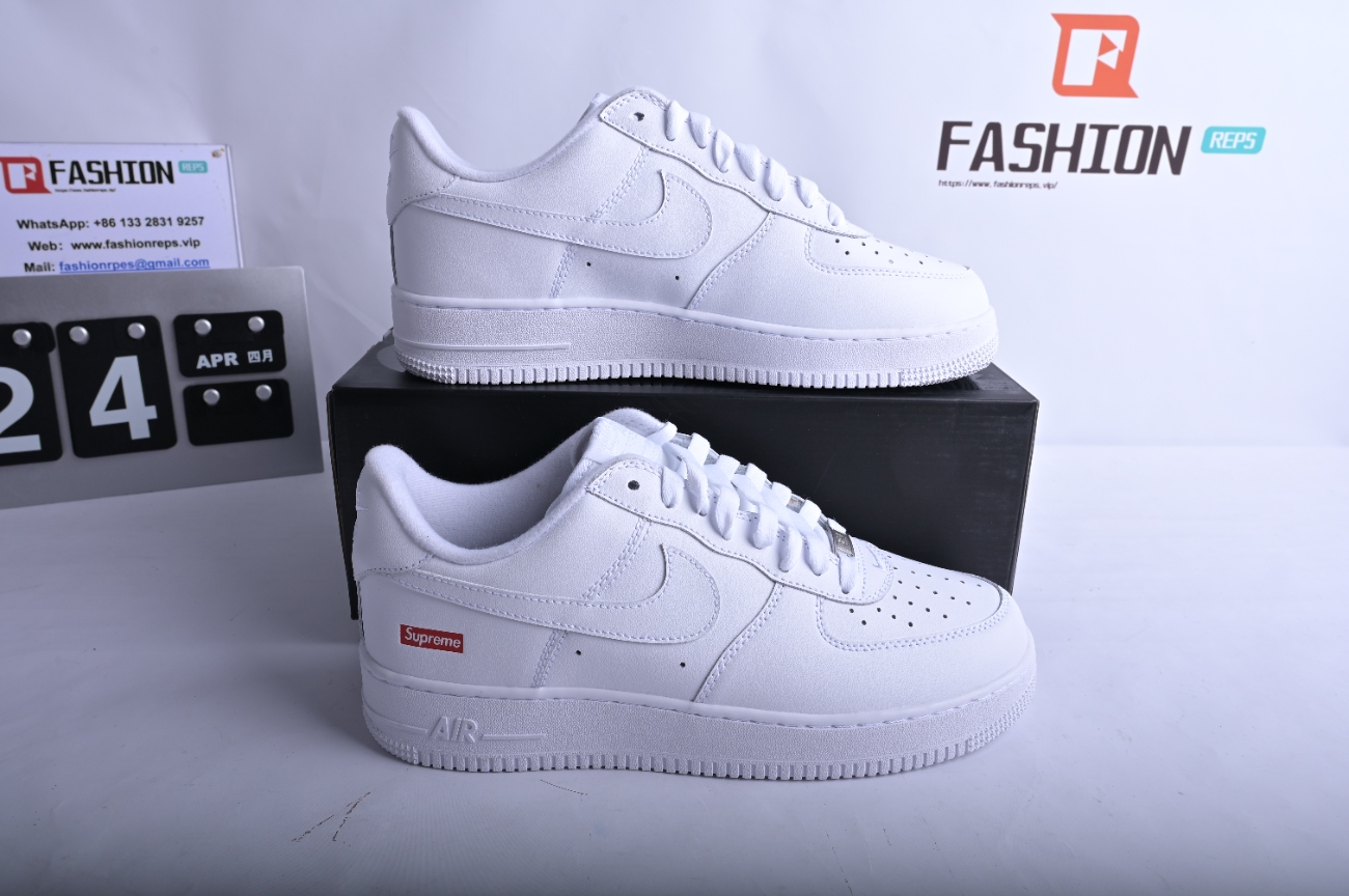 Supreme x Nike Air Force 1 Low White  CU9225-100