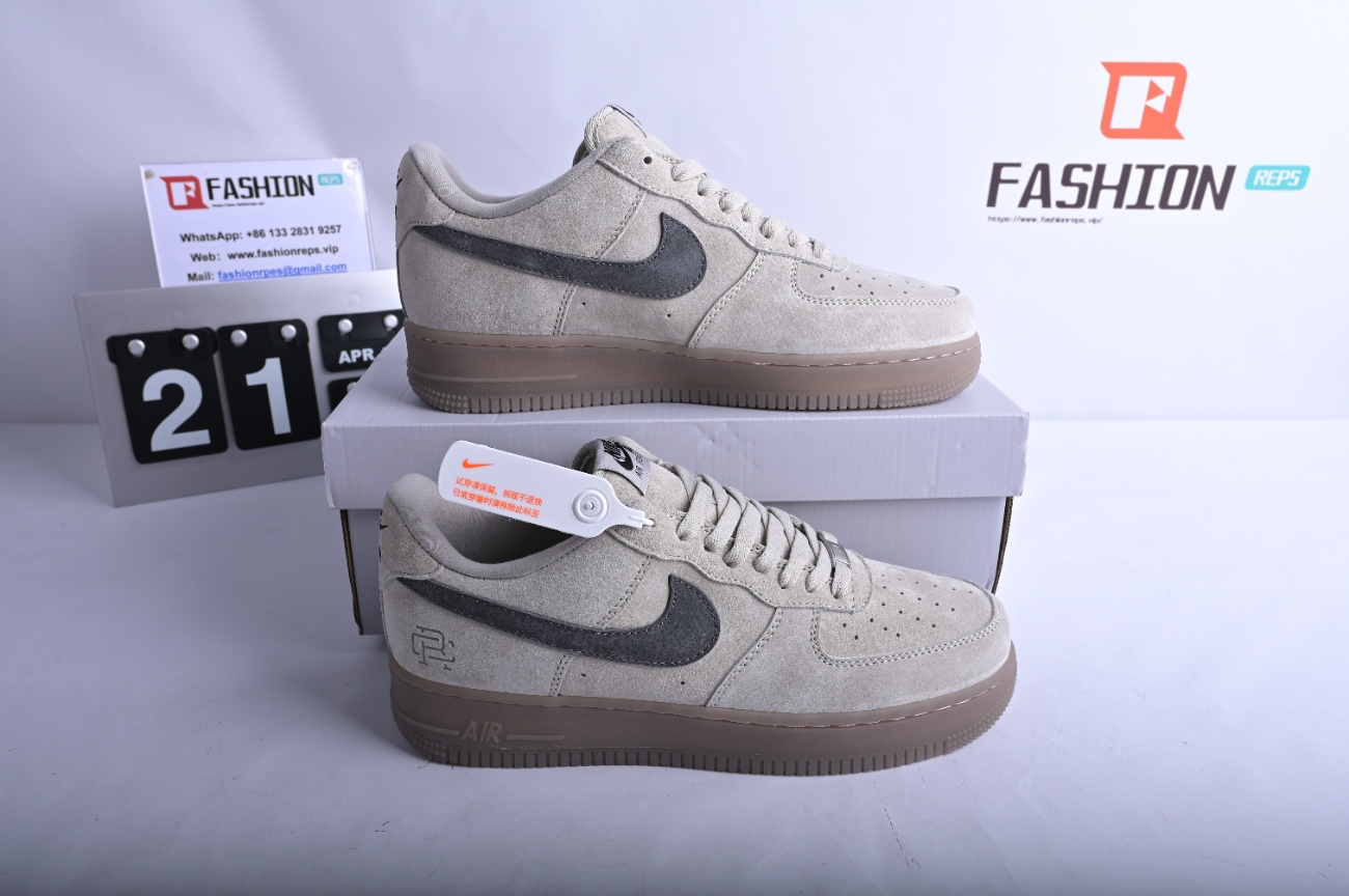 Reigning Champ x Nike Air Force 1 Low Suede Light Grey AA1117-118