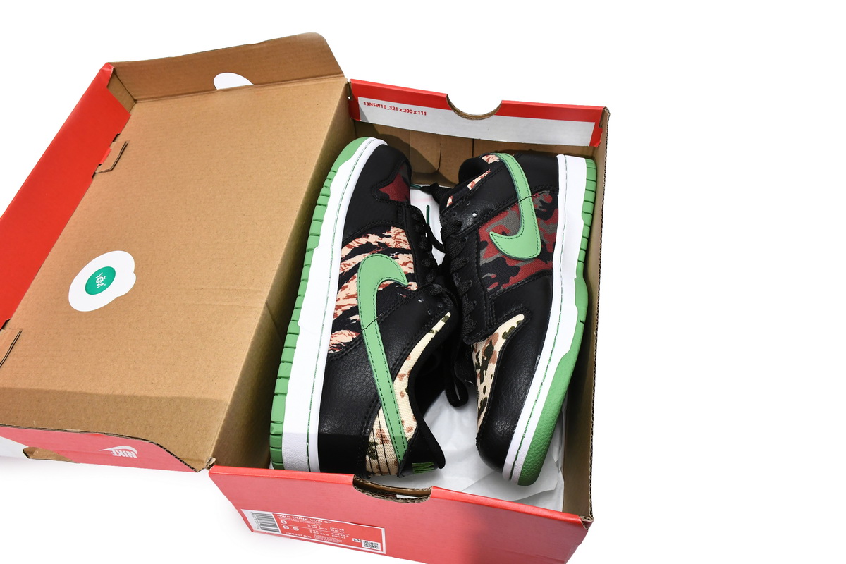 Nike SB Dunk Low Black CamouFlage   DH0597-001