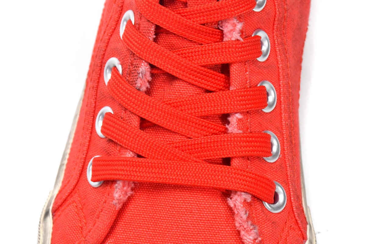 Ba***ci*ga Paris High Destroyed - Red   688756 W3RC4 6090