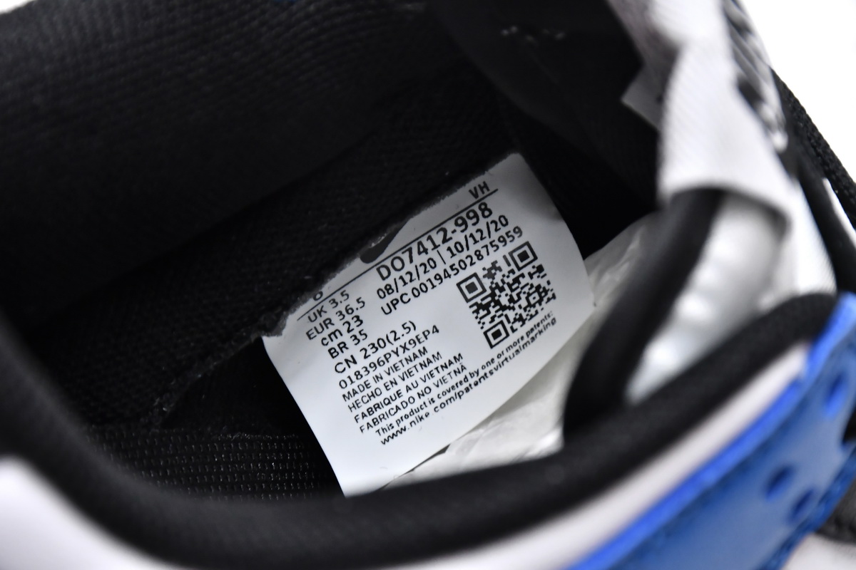 Nike Dunk Low Black Blue  DO7412-998
