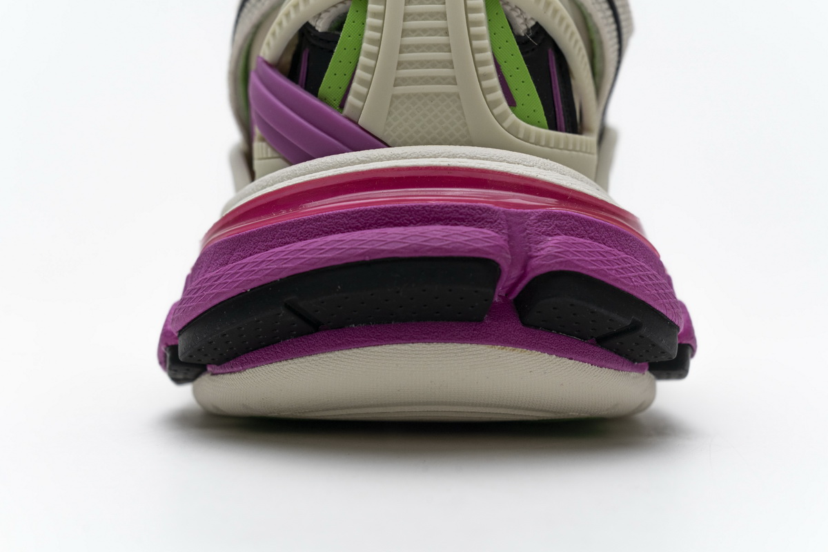 Ba***ci*ga Track 2 Sneaker White Green Pink   568615 W2GN3 9199