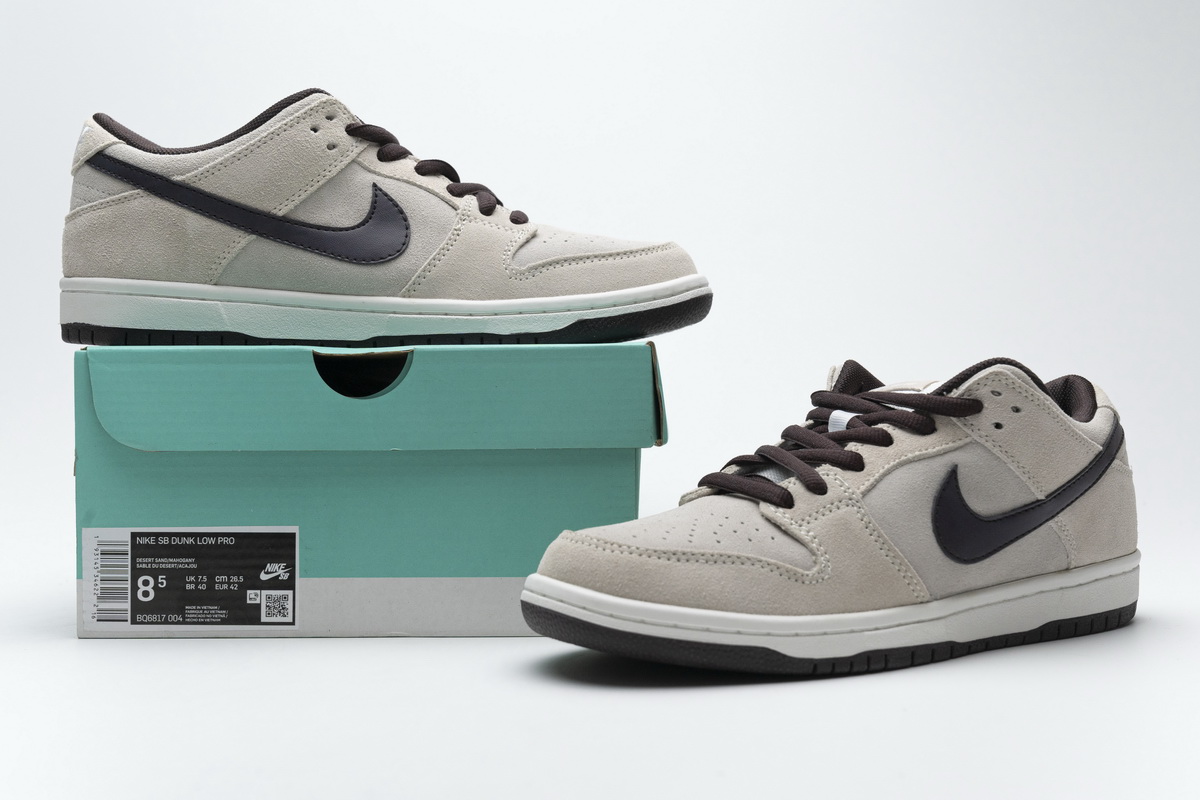 Nike SB Dunk Low Pro Desert Sand Mahogany   BQ6817-004
