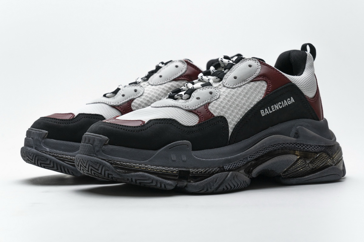 Ba***ci*ga Triple S Black Brown Red  541624 W09O1 2268