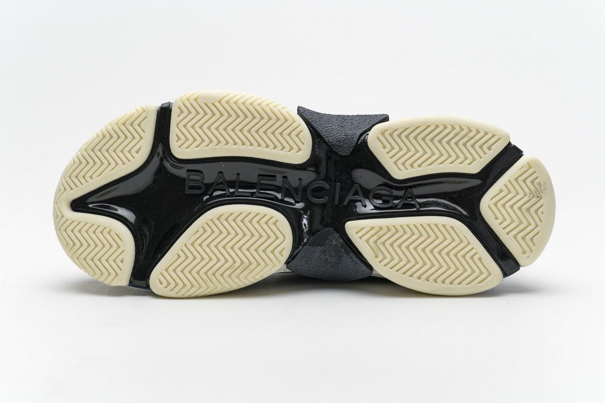 Ba***ci*ga Triple S Black Grey Blue  541624 W06E2 7080