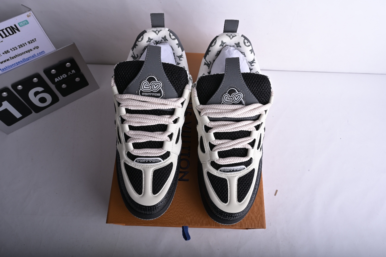 L*IS V*N Skate Sneaker Grey White 1AC52K