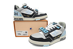 LO**S VU**TON LV Trainer Blue Grey Black  1AC510
