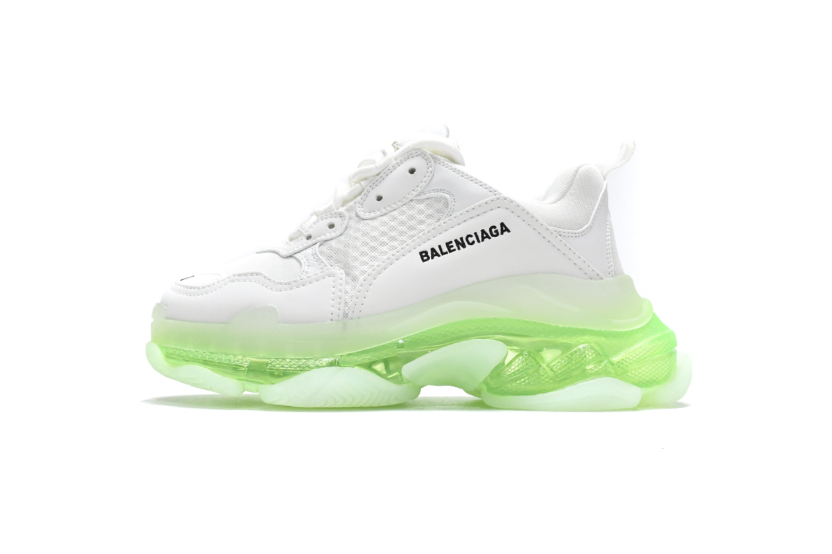 Ba***ci*ga Triple S White Green   544351 W09O1 9001