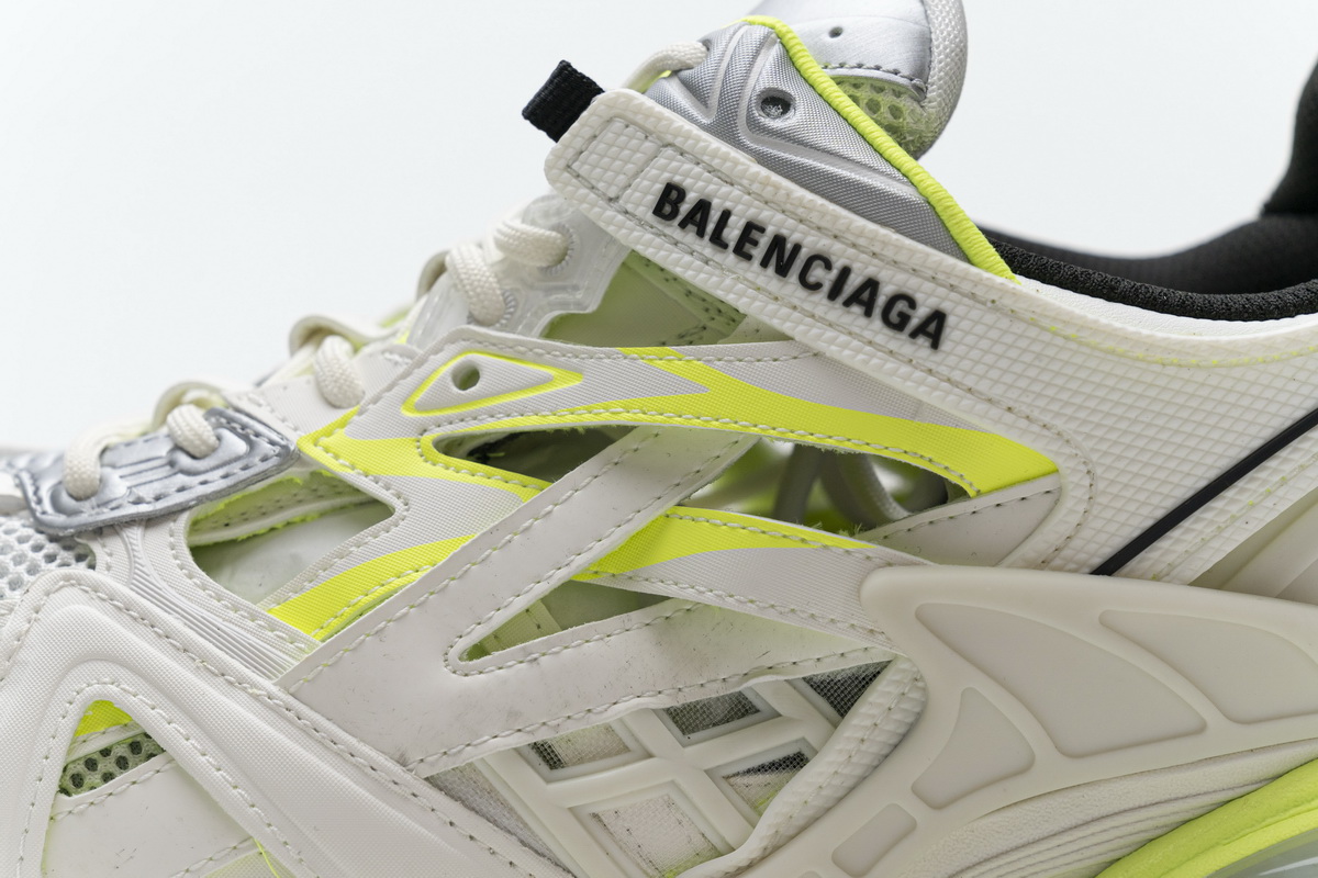 Ba***ci*ga Track 2 Sneaker White Fluo Yellow   568515 W2ON3 9073
