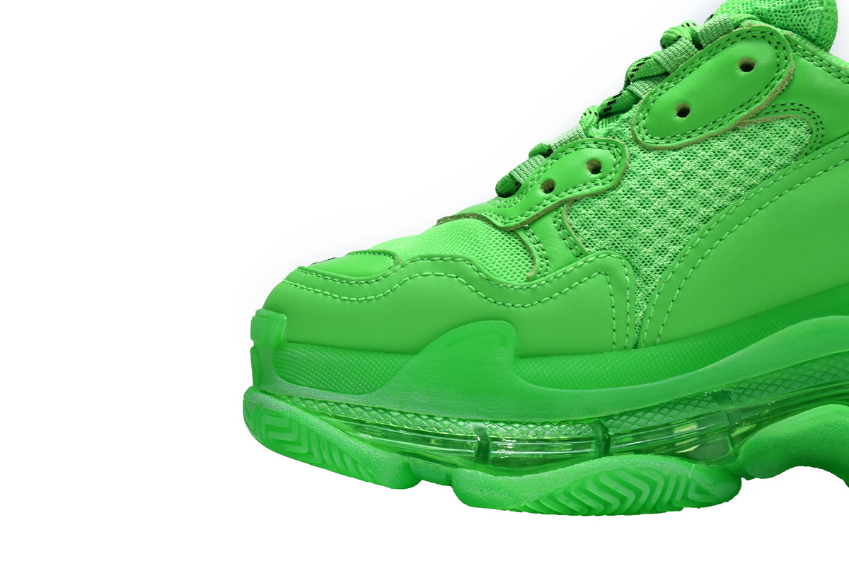 Ba***ci*ga Triple S Fluorescent Green  541624 W09OL 3801