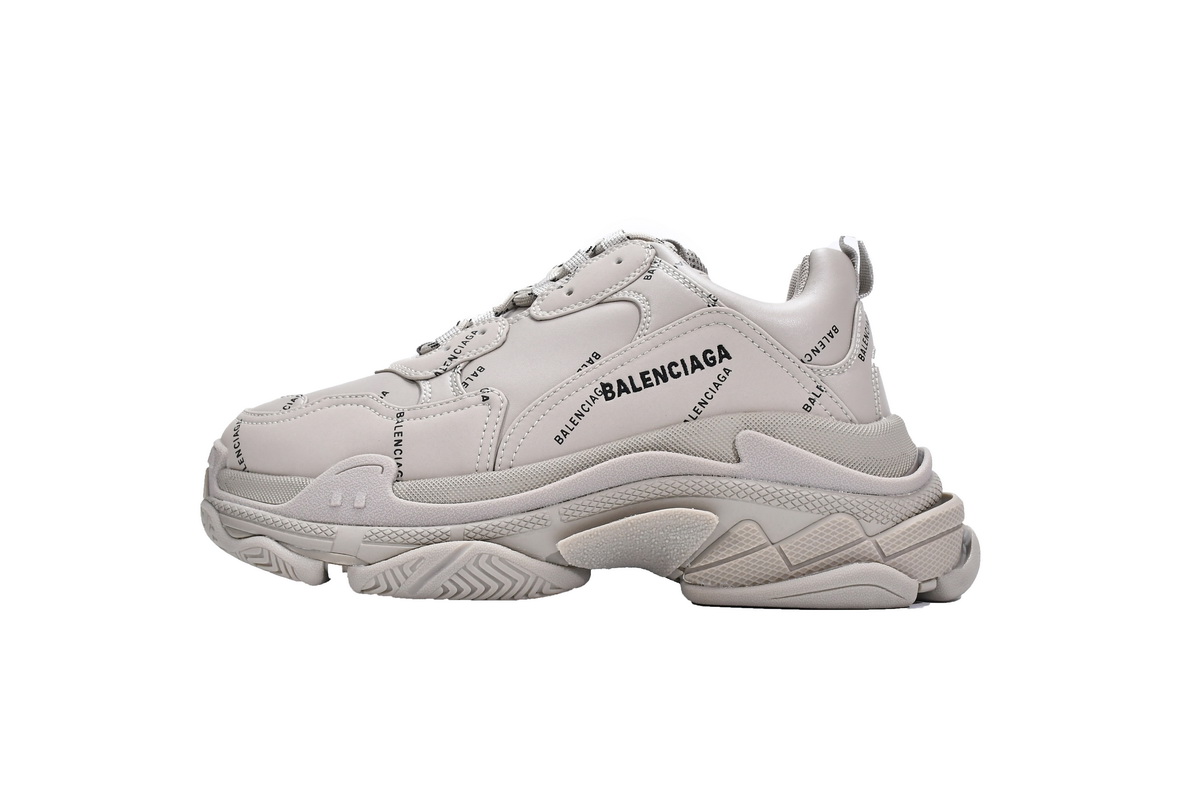 Ba***ci*ga Triple S Letter Beige  524039 W2FA1 9710