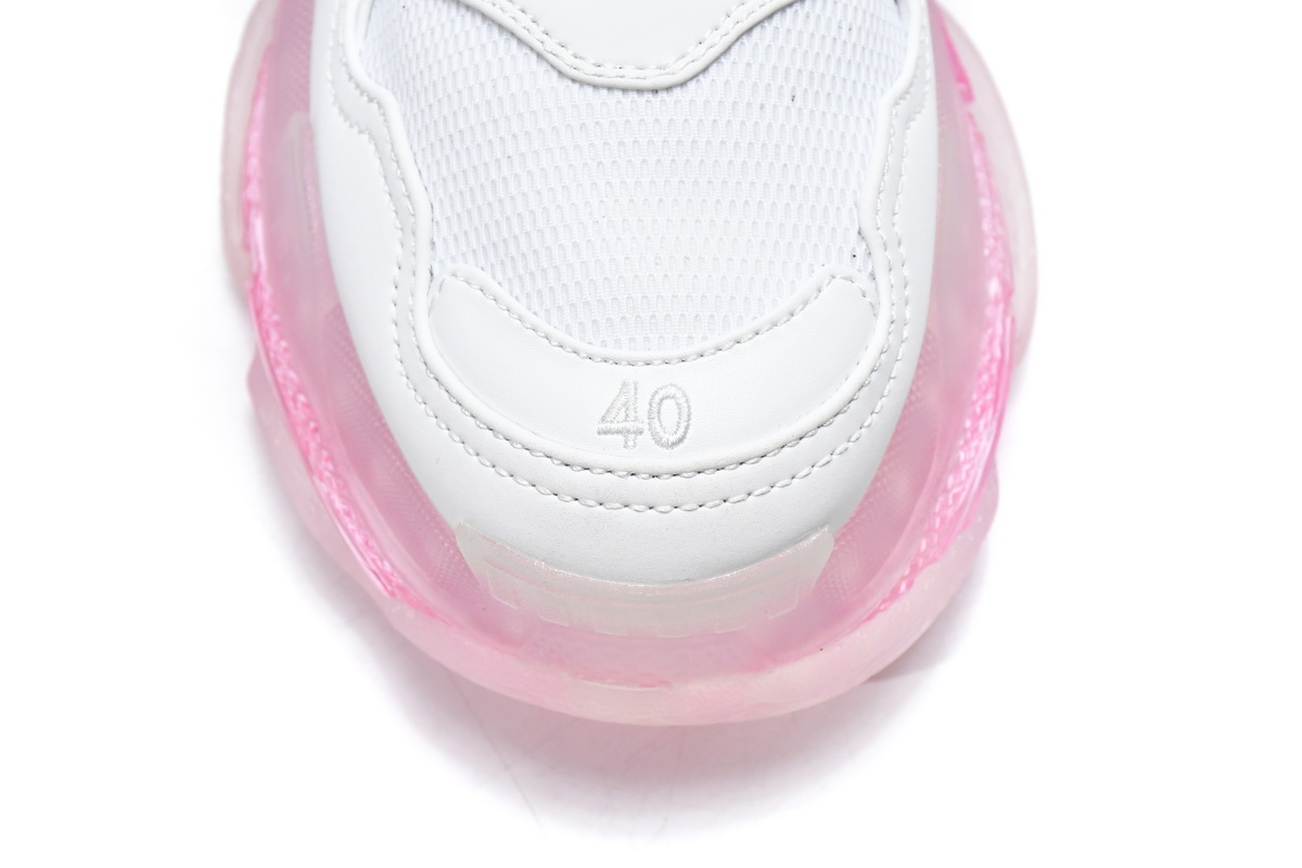 Ba***ci*ga Triple S White Peach   544351 W09ON 9028