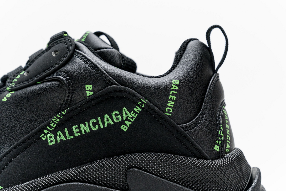 Ba***ci*ga Triple S Letter Fluorescent Yellow  524039 W2FA1 7633