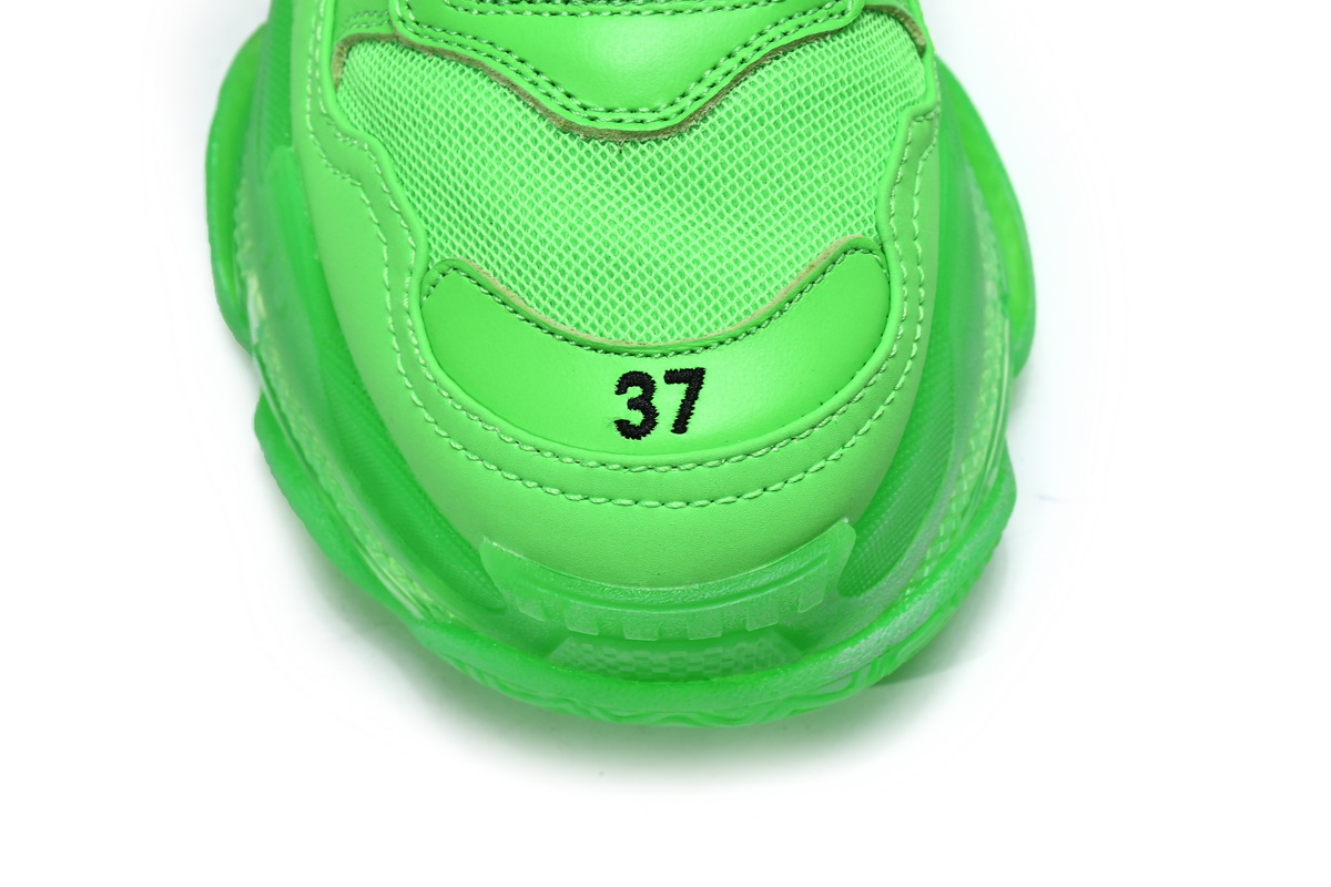 Ba***ci*ga Triple S Fluorescent Green  541624 W09OL 3801