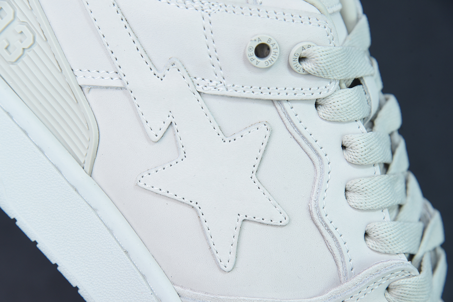 A Bathing Ape Bape SK8 Sta Triple White 1G801009I