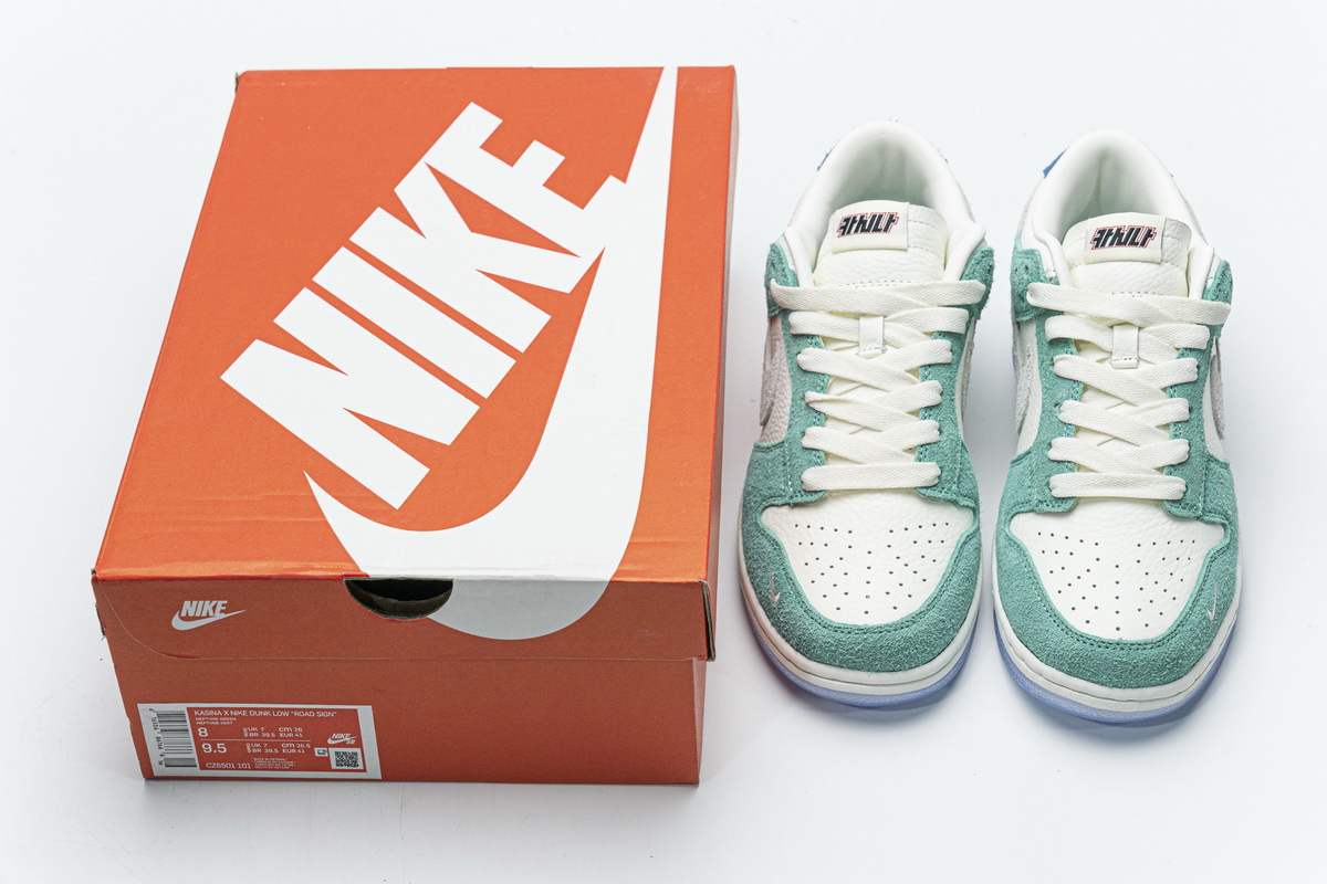 Kasina x Nike Dunk Low  Neptune Green   CZ6501-101