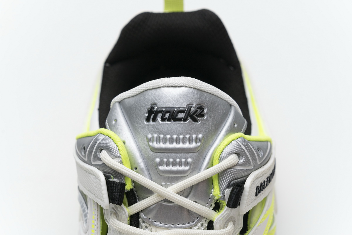 Ba***ci*ga Track 2 Sneaker White Fluo Yellow   568515 W2ON3 9073