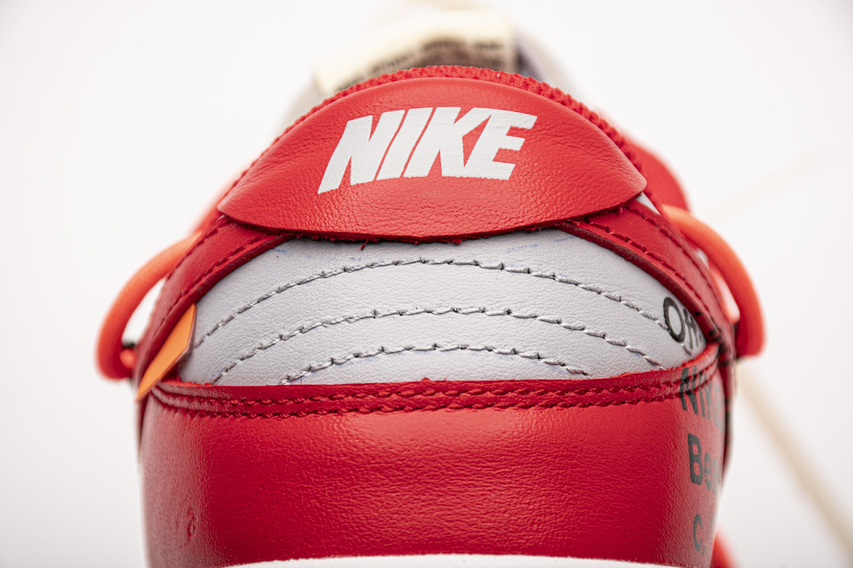 OFF White X Nike Dunk Low University Red   CT0856-600