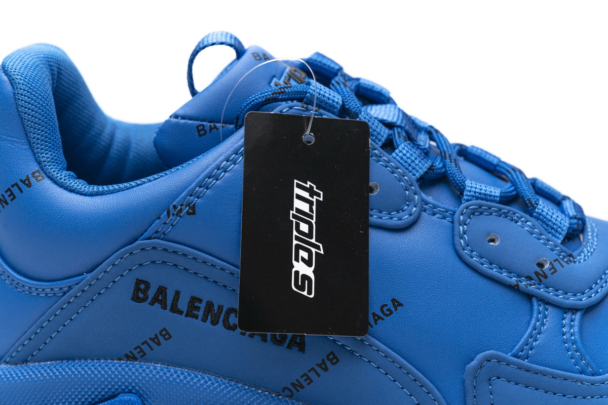 Ba***ci*ga Triple S Letter Blue  536737 W06E2 0848