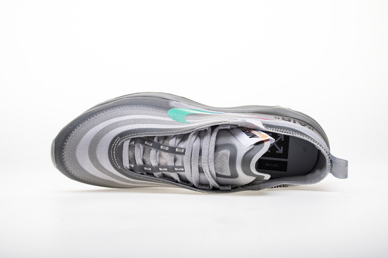 OFF WHITE X Nike Air Max 97 “Wolf Grey Menta” AJ4585-101