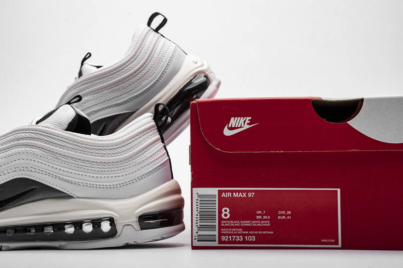 Nike Air Max 97 White Black Silver 921733-103
