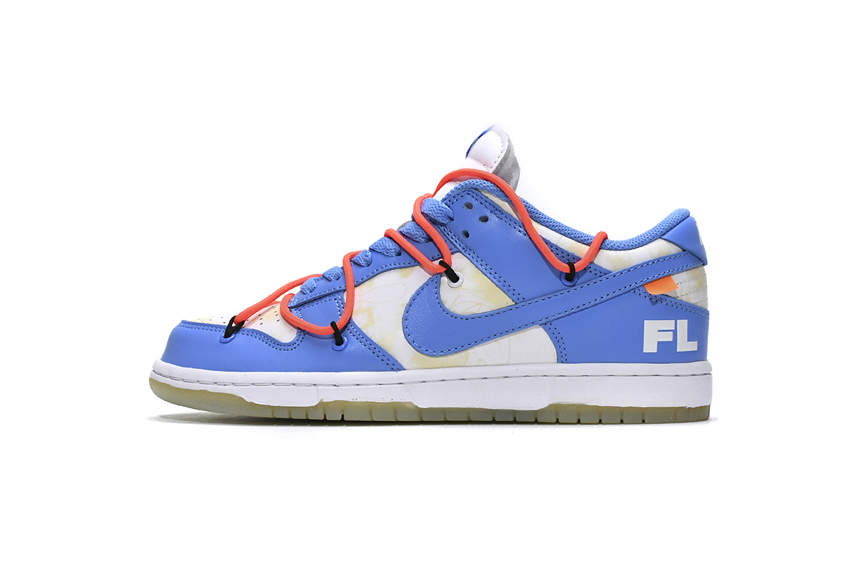 Off White x Futura x Dunk Low SB UNC  DD0856-403