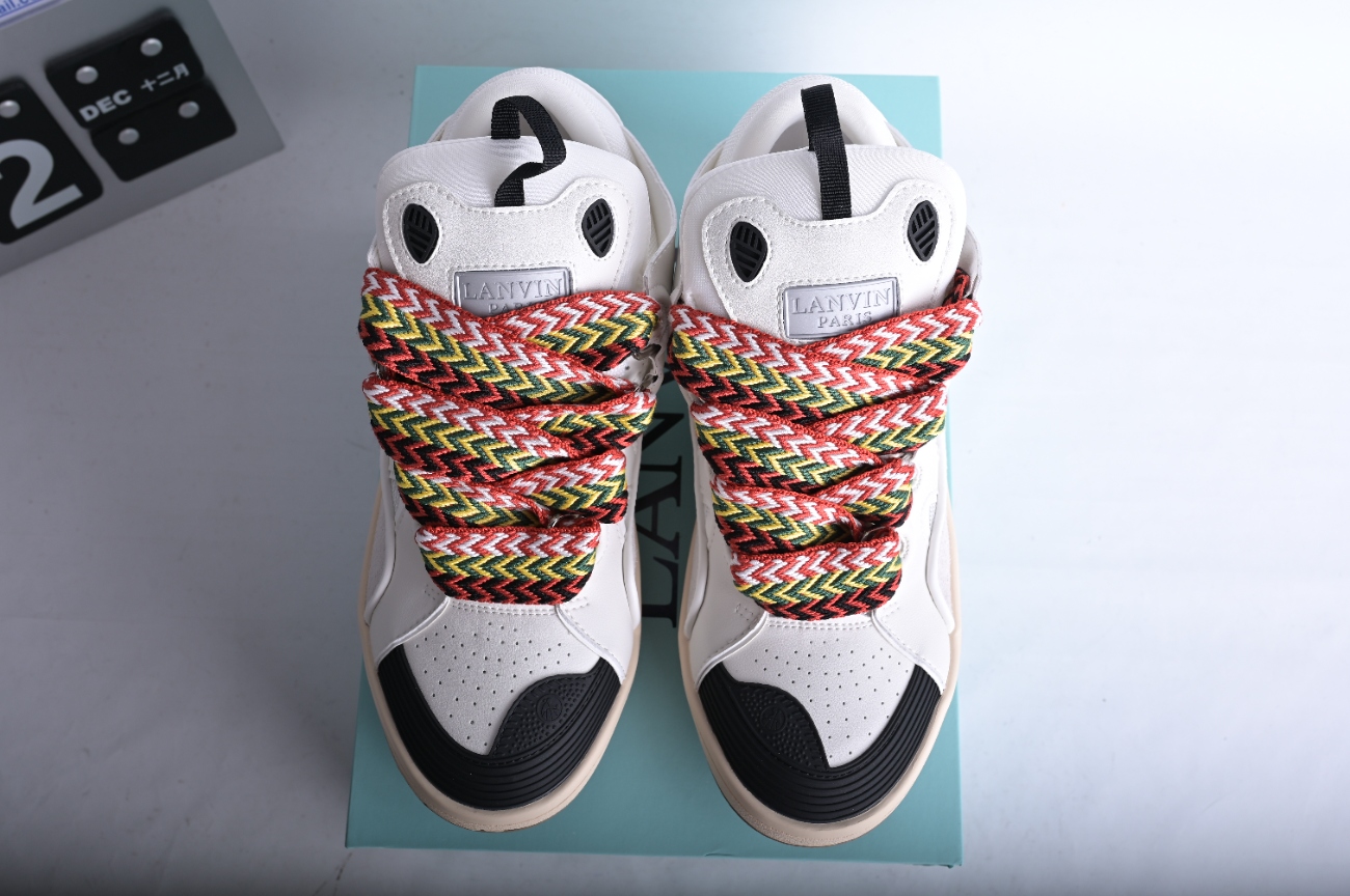 Lanvin Leather Curb White Ivory  FM-SKRK11-DRAG-A2000 / FM-SKRK11-DRA2-A2000