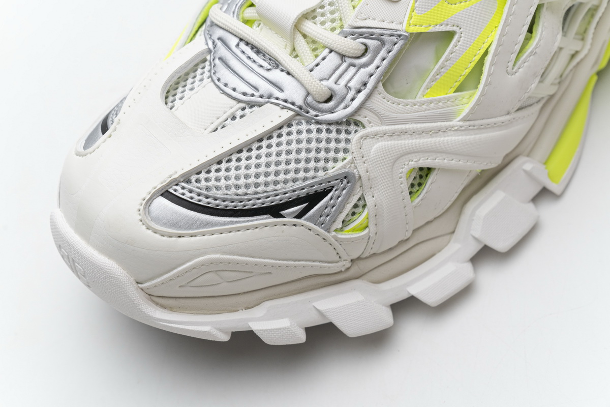 Ba***ci*ga Track 2 Sneaker White Fluo Yellow   568515 W2ON3 9073