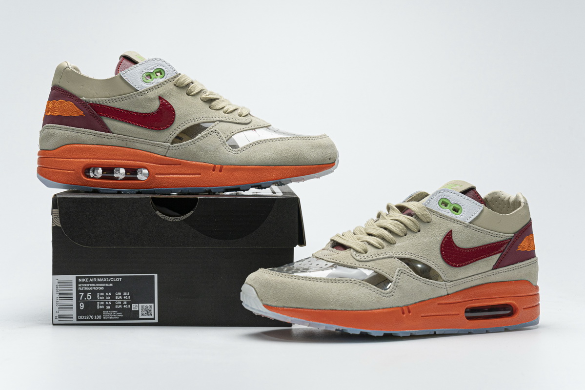 CLOT x Nike Air Max 1 “Kiss of Dead  DD1870-100
