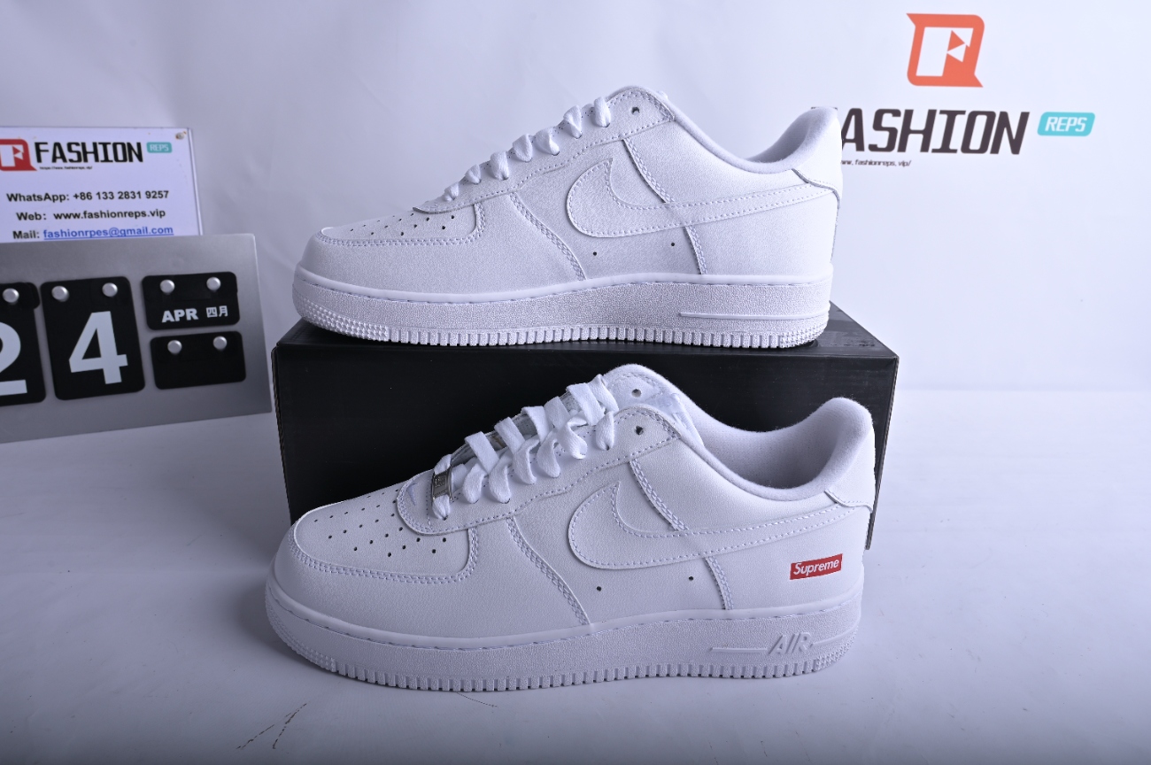 Supreme x Nike Air Force 1 Low White  CU9225-100