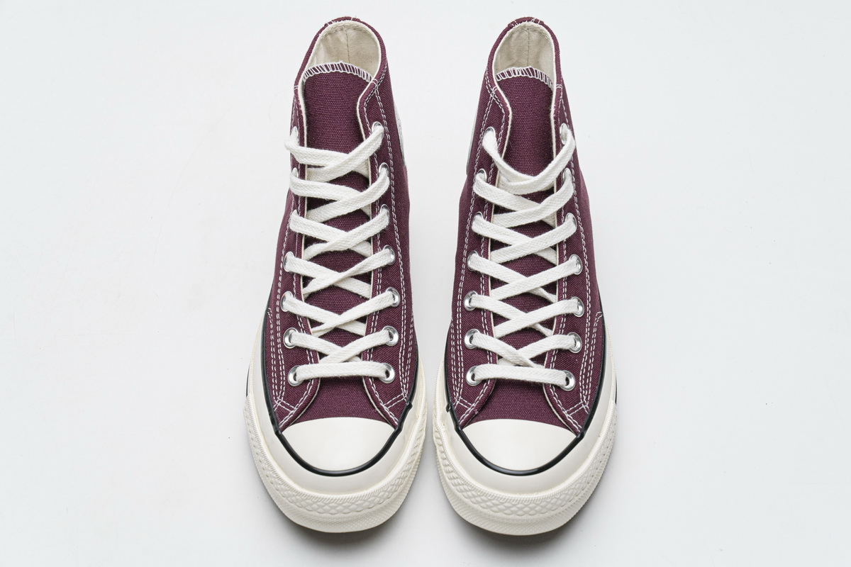 Converse Chuck 70 HI Dark Burgundy Black Egret  162051C