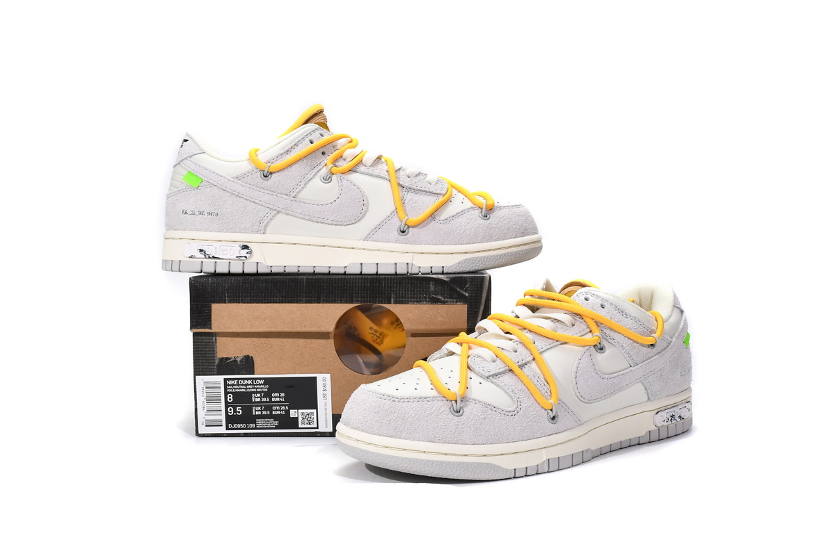 M Batch OFF WHITE x Nike Dunk SB Low The 50 NO.39   DJ0950-109