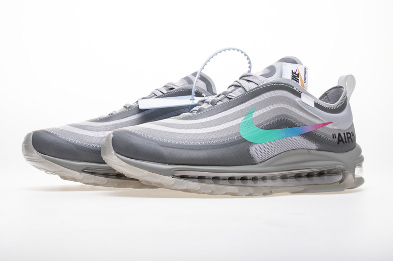 OFF WHITE X Nike Air Max 97 “Wolf Grey Menta” AJ4585-101