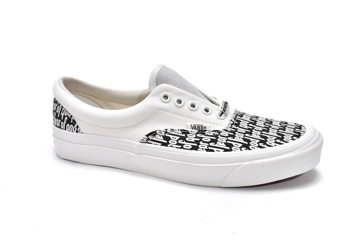 Fear Of God x Vans Era 95 DX White Black FOG  VN0A3MQ5PZP1